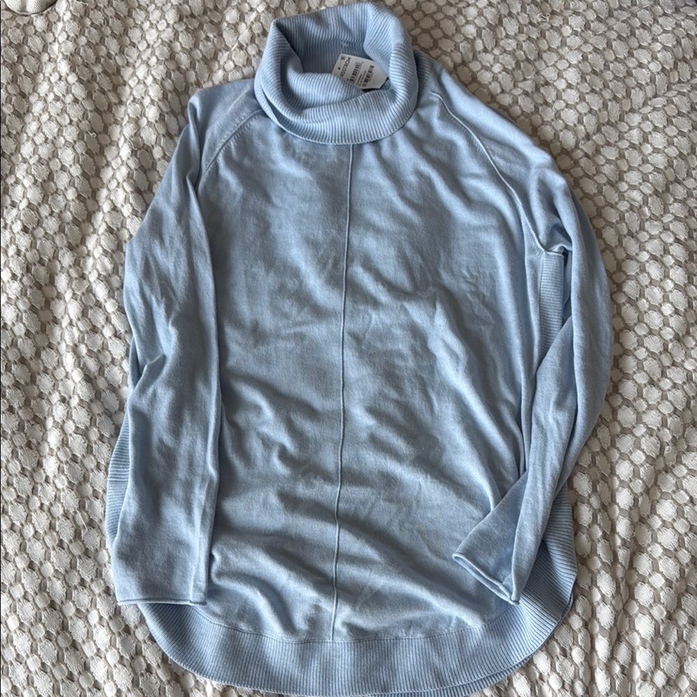 Caslon Blue Turtleneck Sweater